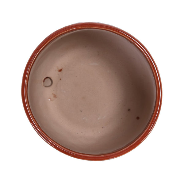 English Elm Set Of 2 Ceramic Flowerpots - 7" Stylish Red Planters For Indoor & Outdoor Plant Displays W3273P322543-GIGA