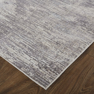 Feizy Rugs Lennon Abstract Distressed Rug - Durable Polyester & Polypropylene For Sophisticated Home Décor Tan,Taupe,Gray Polyester,Polypropylene Len39fyfgry000f00
