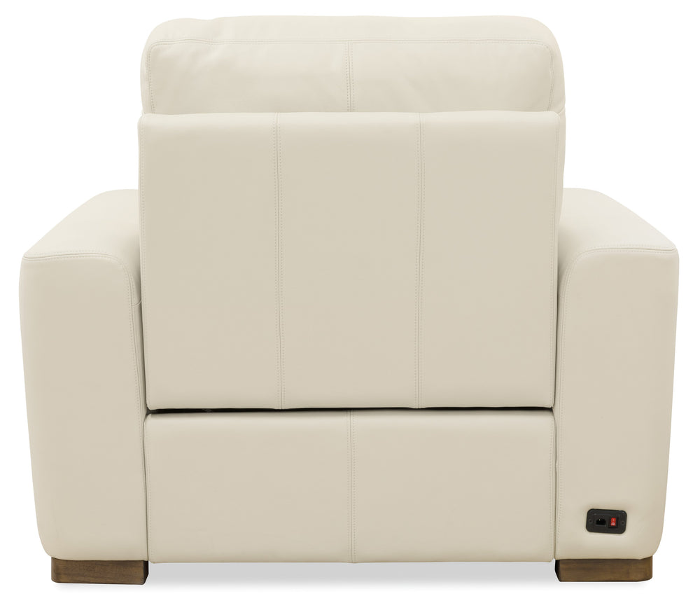 Hooker Furniture Optimus Top-grain Leather Power Recliner with Adjustable Headrest and Usb Port SS925-PH1-081-S