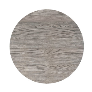 A.R.T. Furniture Vault Round End Table - New Traditional Style With Mink Finish & Concrete Look Top For Modern Spaces Gray Parawood Solids,White Oak Veneers,Resin 285383-2340