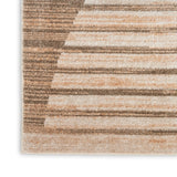 Nourison Astra Machine Washable ASW03 Machine Made Power-loomed Borderless Design Indoor Only Mid-Century Modern Scandinavian Rug Latte, Latte 100% Polyester 99446988515