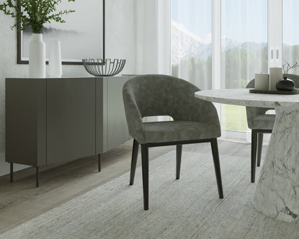Sunpan SIMMONS Sideboard - Modern Artisanal Storage with Marble Top & Mango Wood for Contemporary Spaces 107344
