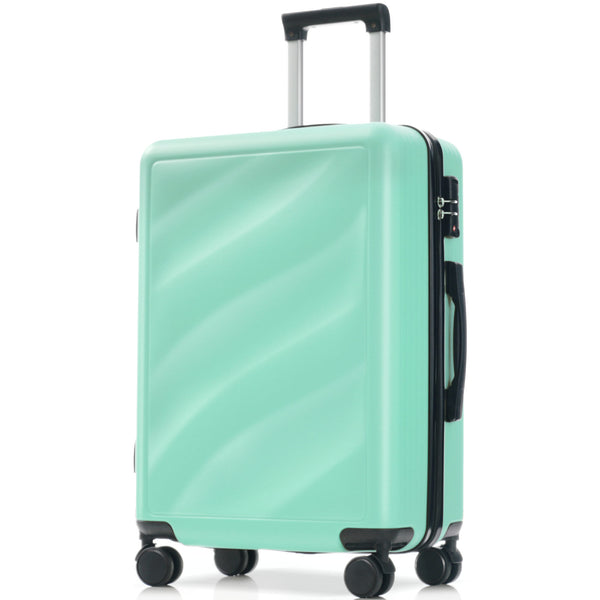 English Elm Luggage Set Three Piece Hard Shell Abs Suitcases with Spinner Wheels Tsa Lock Travel Green N730P304620F