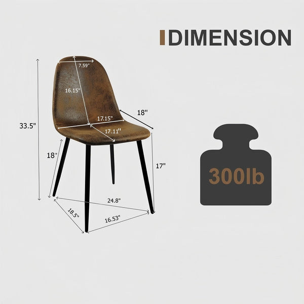 English Elm Dining Chairs Set of 4 Sculptural Spoon Back Linen Seats with Matte Black Legs W3732P356568