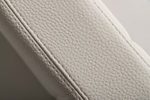 VIG Furniture Craig Modern White Bonded Leatherette Office Chair With Adjustable Height, Padded Arms & Chrome Base For Ergonomic Comfort And Smooth Mobility VGVCA508-WHT