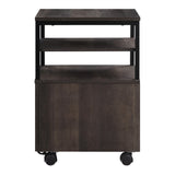 OSP Home Furnishings Contempo Mobile Cart Ozark Ash