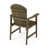 Christopher Knight Home® - Noble House - Malibu Outdoor Weather Resistant Acacia Wood Adirondack Dining Chairs (Set of 2)