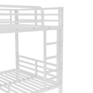 English Elm Metal Full Xl Bunk Bed For Teens & Adults - Space-Saving, Durable Steel Frame, No Box Spring Needed! W1580S00125