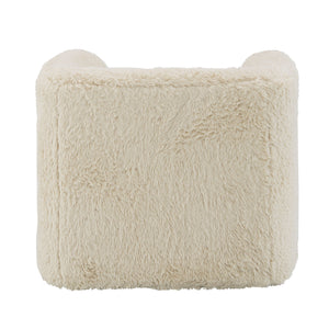 English Elm Beige Linen Swivel Accent Chair with Full-Foam Support, Wooden Frame, 360° Motion for Living Areas B062P209167