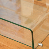 Christopher Knight Home® - Noble House - Ramona Glass Coffee Table with Shelf