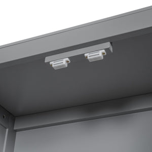 English Elm Full Size Wooden Platform Bed With Usb Charging, Flip-Up Storage Headboard & Under-Bed Drawers N820S00045E