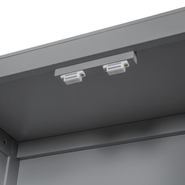 English Elm Full Size Wooden Platform Bed With Usb Charging, Flip-Up Storage Headboard & Under-Bed Drawers N820S00045E