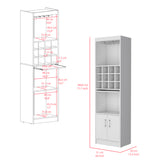 English Elm Bar Cabinet Fulton, Living Room, White