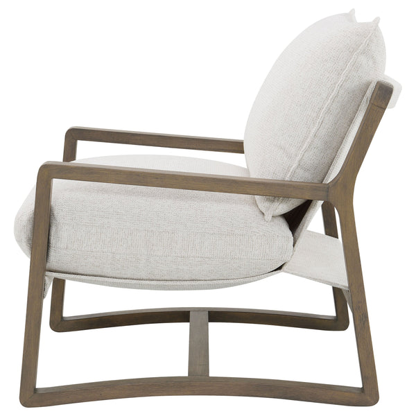 English Elm O'brien Boucle Accent Chair with Ash Wood Frame for Modern Living Rooms B062P441321