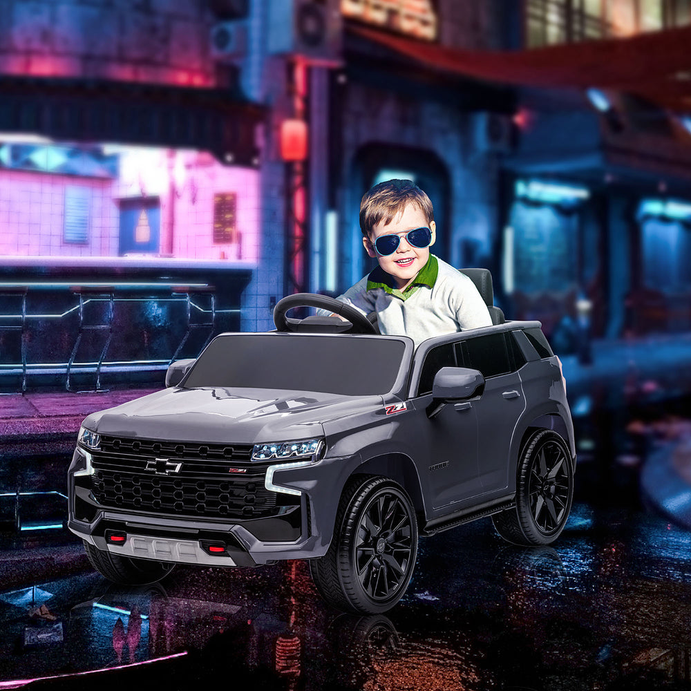 English Elm Aosom Licensed Chevrolet Tahoe 12v Kids Electric Ride on Suv with Remote Control W2225P200547