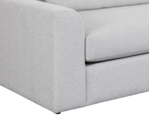 Sunpan Merrick Sofa Chaise - Stylish Comfort with Fully Upholstered Base, Modern Design for Any Space Left Arm Facing