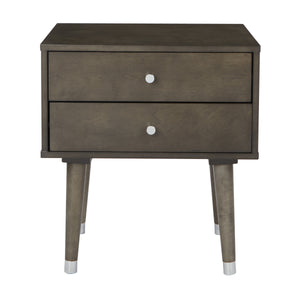 OSP Home Furnishings Cupertino Side Table Grey
