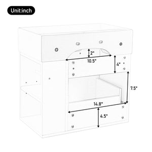 English Elm Christopher Knight Home® - 21.8" Wall-Mounted Bathroom Vanity with Ceramic Sink, Soft-Close Drawer, Adjustable Shelves & Tissue Holder White N759P292550K