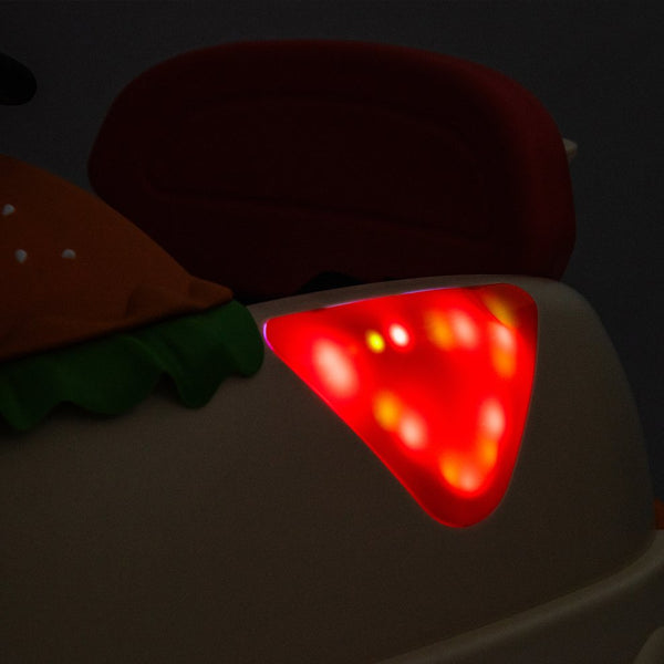 English Elm 12v Kids Hamburger Bumper Ride on Car with 360 Spin Parental Remote and Led Display W1578P299386