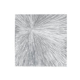 Sunburst Silver Glam/Luxury Hand Painted Dimensional Resin Wall Art