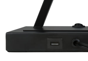 English Elm Lighting, chic globe ceramic table lamp with linen empire shade, 3-way rotary switch for adjustable ambiance Black 16 L x 11 W x 20 H B2710P220101