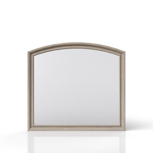 English Elm Antique Gray Dresser Mirror 44" Wide — Wood & Glass Vintage Finish, Wall or Dresser Mounted Elegance B2699P208274