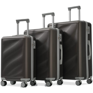English Elm Luggage 3 Piece Hardshell Abs Set with Spinner Wheels Tsa Lock Travel Ready N730P304620Q