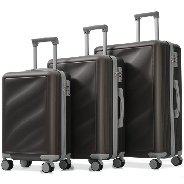 English Elm Luggage 3 Piece Hardshell Abs Set with Spinner Wheels Tsa Lock Travel Ready N730P304620Q