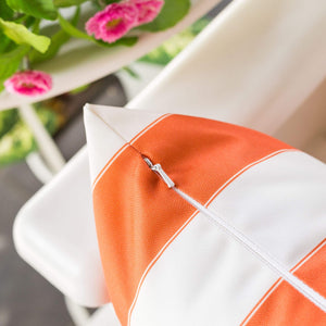 English Elm Horizon Stripe Pillow 14" X 20" - Vibrant Outdoor & Indoor Accent, Weather-Resistant Comfort, Easy Care B357P367233