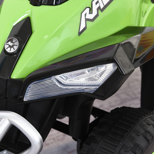 English Elm Aosom Toddler Foot Powered Ride on Atv Toy with Led Lights and Music Buttons W2225P249783