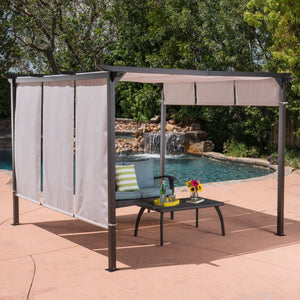 Christopher Knight Home® Noble House Lawrence  Steel 9.5 X 9.5 Ft. Gazebo