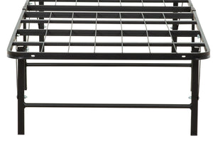 English Elm Metal Mattress Foundation Bed Frame Cal King Platform with Sturdy Steel Construction, Under-Bed Storage, Easy Assembly Black 41 L x 39 W x 3 H B2741P284202