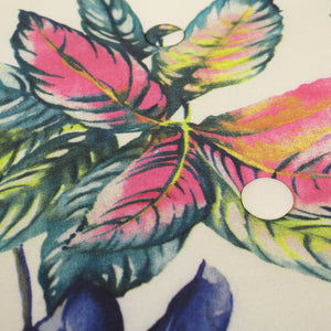 English Elm Jennifer Taylor Home - Yolanda 24" Round Accent Ottoman - Beige Floral Upholstery With Ivory Trim For Elegant Living Spaces B2719P238161