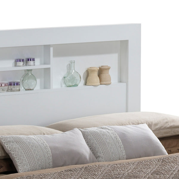 English Elm Transitional Full Bed In Crisp White - Modern Design, Durable Construction, Perfect For Any Space B078S00265-GIGA