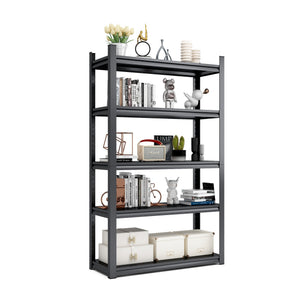 English Elm 72"H Heavy-Duty 5-Tier Metal Shelving Unit - Adjustable Industrial Storage Rack For Garage & More! T2398P160409