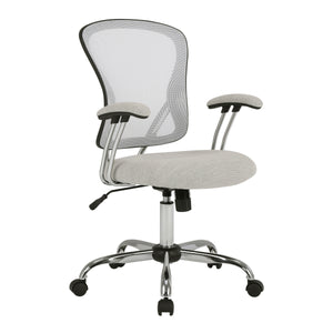 OSP Home Furnishings Gianna Task Chair White/Linen Stone