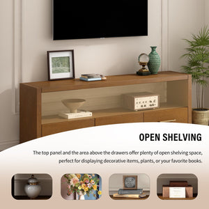 English Elm Christopher Knight Home® - Mirod Elegant Tv Stand With Modern Minimalism, Three Drawers For Storage, Versatile Console Design N760P251944D