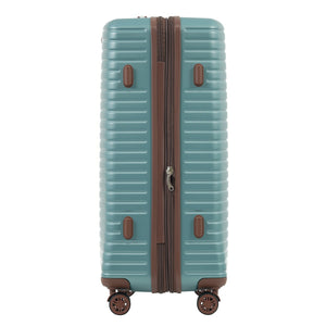 English Elm 4 Piece Abs Hard Shell Luggage Set with Spinner Wheels Tsa Lock and Packing Cubes Blue PP313145AAC
