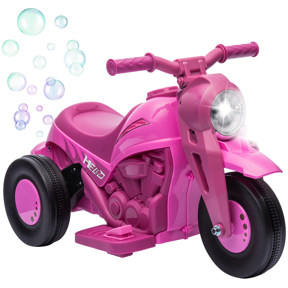 English Elm Qaba 6v Toddler Electric Motorbike with Bubble Machine Led Light and Music W2225P249811