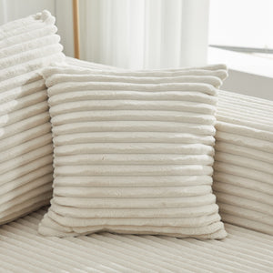 English Elm 106" Cloud Sectional Couch L-Shape With Flexible Right-Facing Chaise In Plush Beige Corduroy Fabric W1143S00025