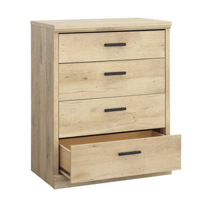 English Elm 4-Drawer Chest - Stylish Brown Finish With Rustic Handles For Effortless Organization & Display Space B356P402618