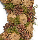 Christopher Knight Home® - Noble House - 18.5" Pine Cone Unlit Artificial Christmas Wreath