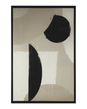 Sunpan Multiple Lives Wall Art Set of 5 - Luxe Canvas Prints with Gold Detail & Textured Dimensions