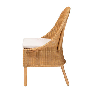 English Elm Classic Rattan and Woven Bistro Counter Stools Set of Two for Kitchen or Breakfast Nook B2750P467762