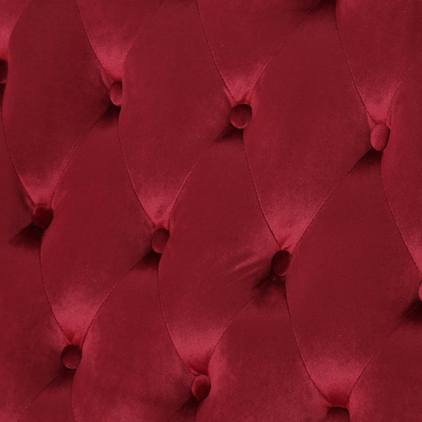 English Elm Christopher Knight Home® - LOVESEAT wingback velvet button-tufted diamond stitch loveseat with plush comfort and durable sheen WINE RED 61186.00NVLTWIN