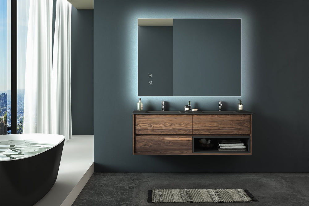 English Elm 36X28 Inch Led Vanity Mirror - Dimmable, Anti-Fog, Adjustable Color Temp, Ip54 Waterproof, High Cri W1992P211074