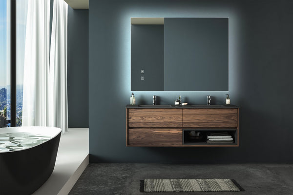 English Elm 36X28 Inch Led Vanity Mirror - Dimmable, Anti-Fog, Adjustable Color Temp, Ip54 Waterproof, High Cri W1992P211074