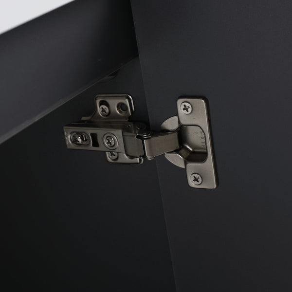 English Elm 48" Modern Wall-Mounted Bathroom Vanity With Resin Double Sink & Soft-Close Doors For Stylish Storage P1 W999S00351-GIGA