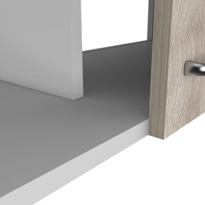 English Elm Oklahoma Wall Cabinet Two Doors – Space-Saving Particleboard Storage 39.3"W x 19.3"H Sleek Design Multicolor 42 L x 25 W x 4 H B128P148949