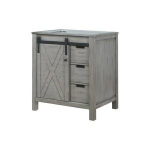 English Elm Ash Grey Bath Vanity - 30" W Modern Design With Soft-Close Drawers, Durable Storage Solutions! B2731P260986